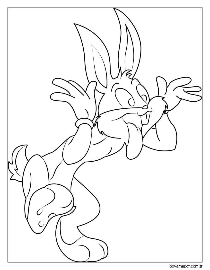 Komik Böcek Tavşanı karakter çizimi