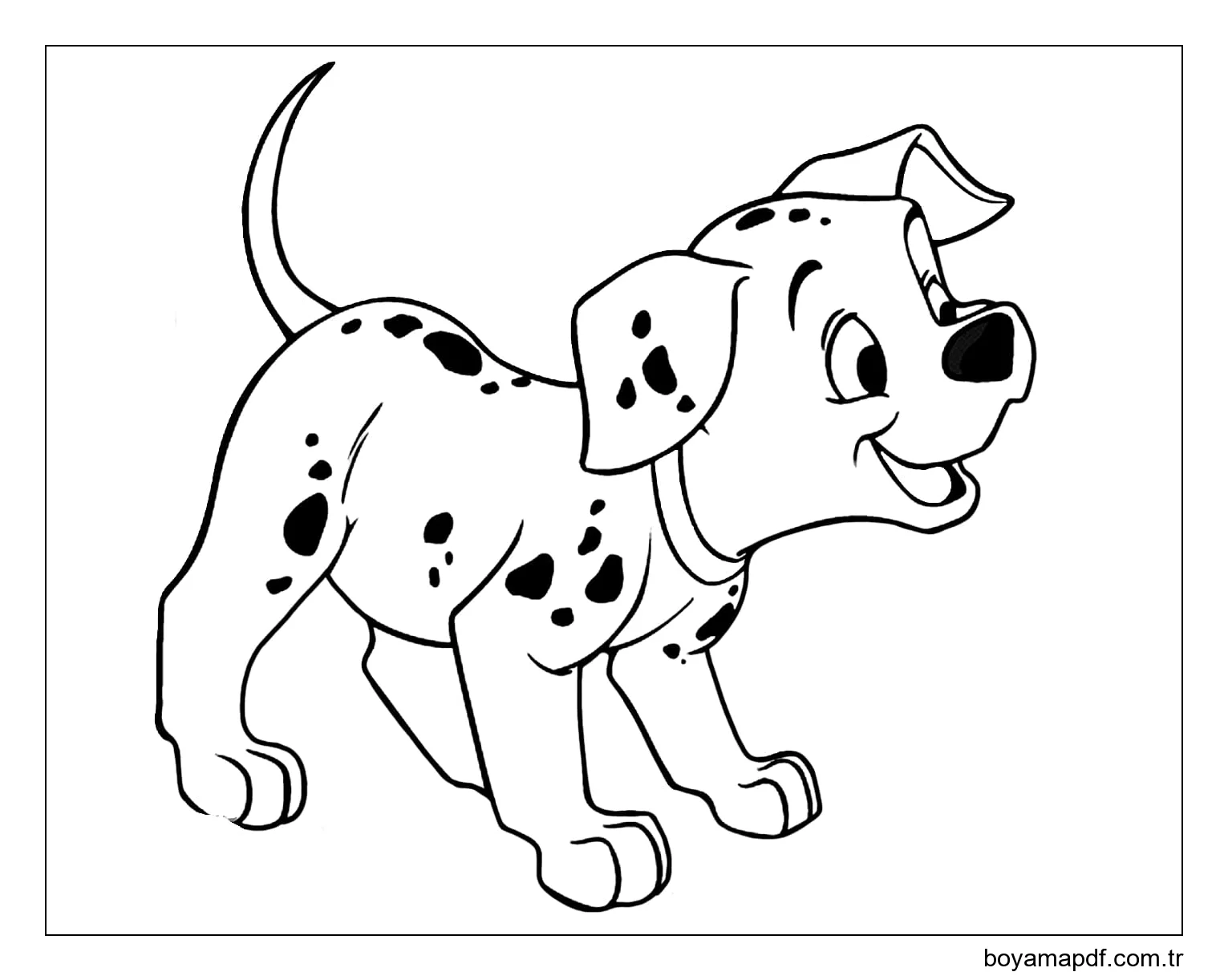 Komik Dalmaçyalı karakter çizimi