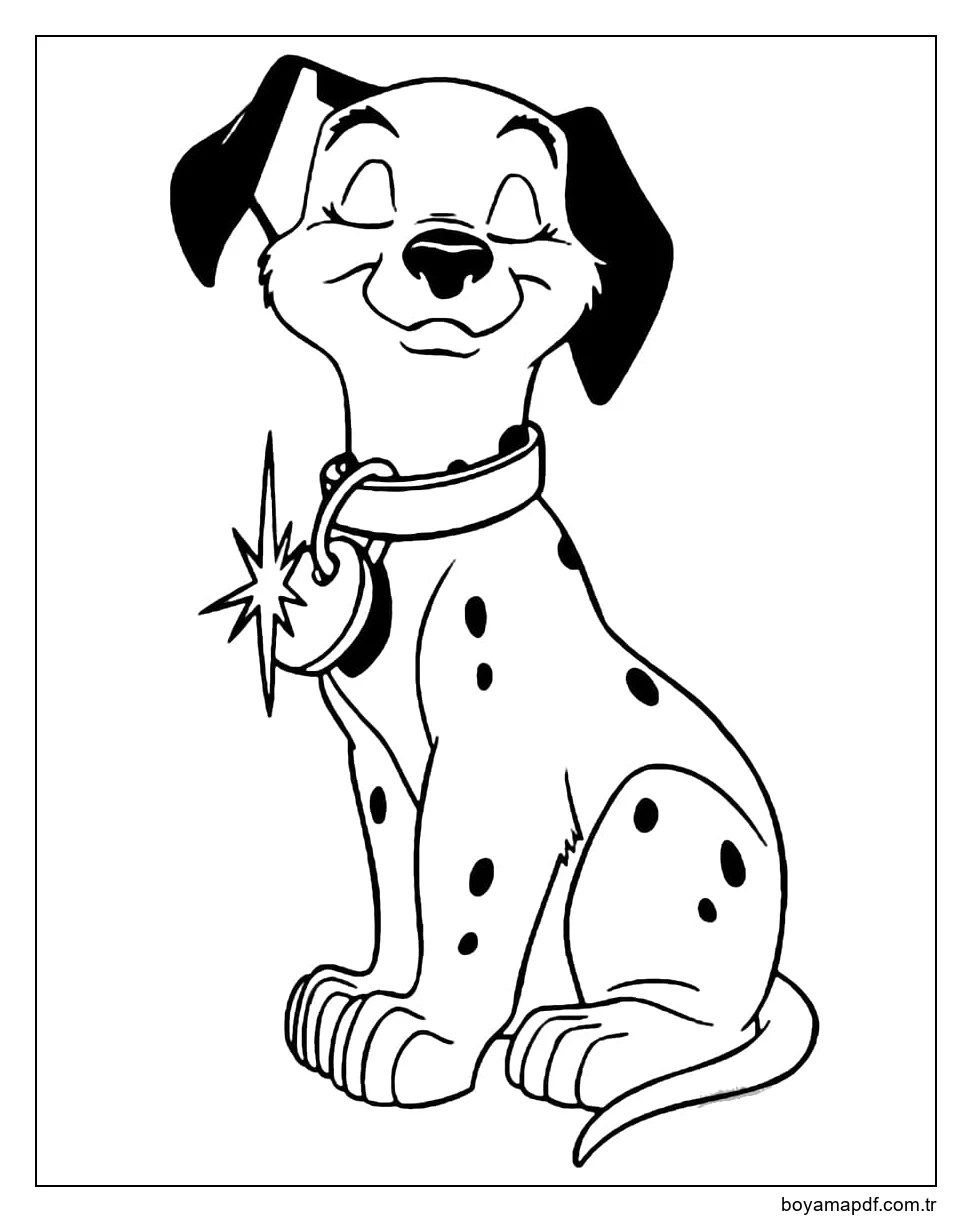 Komik Dalmaçyalı Resim karakter çizimi