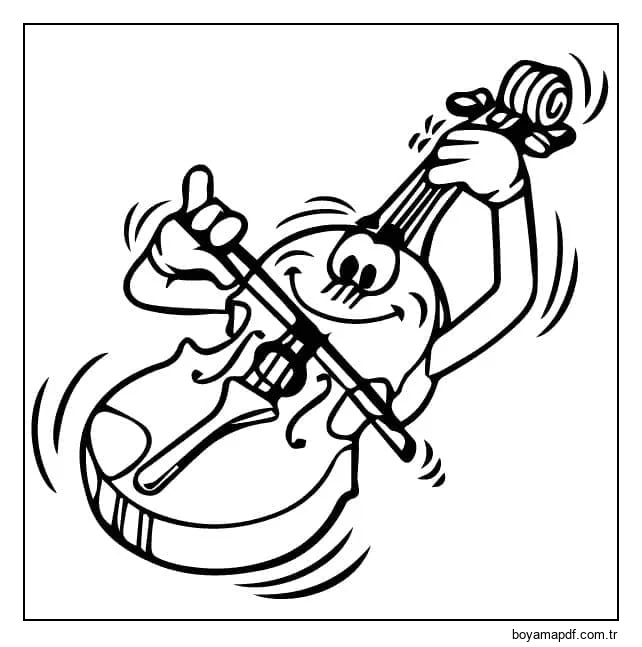 Komik Keman karakter çizimi