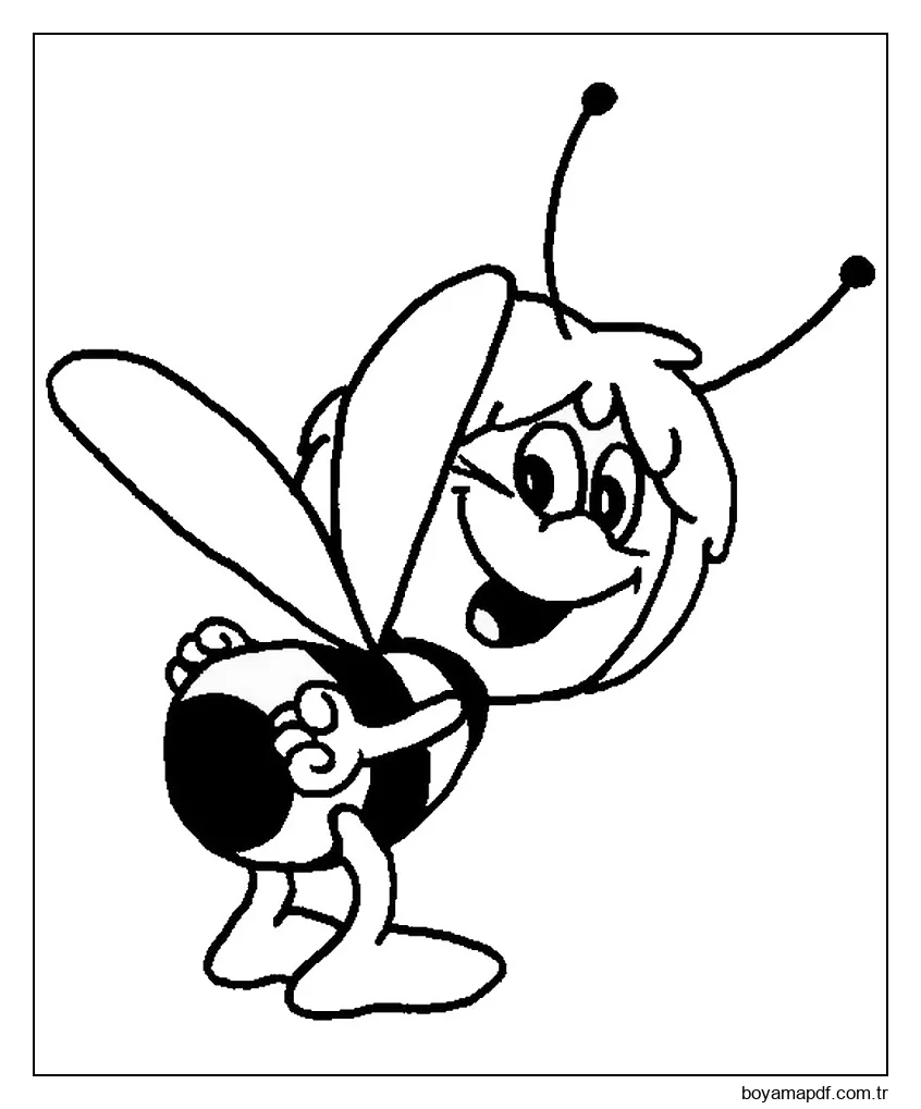 Komik Maya Boyama Sayfası