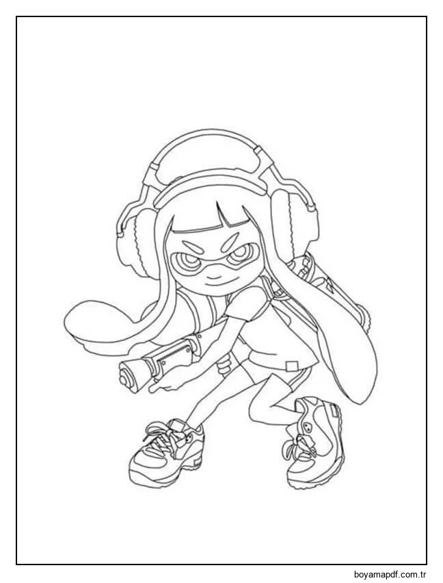 Korkusuz Callie Boya Satışına Hazır karakter çizimi