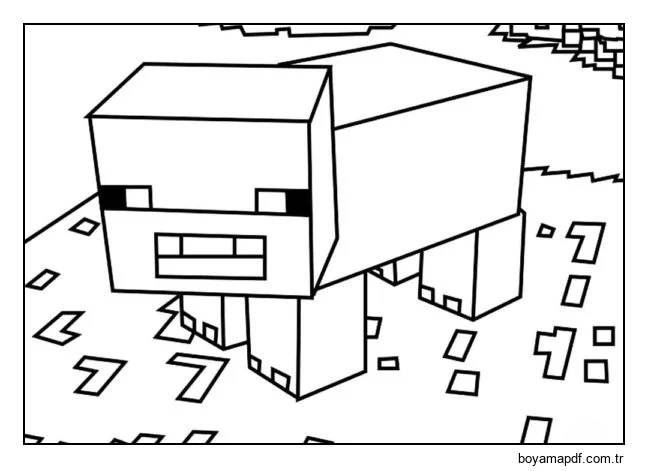 Küçük domuz yavrusu Boyama Sayfası