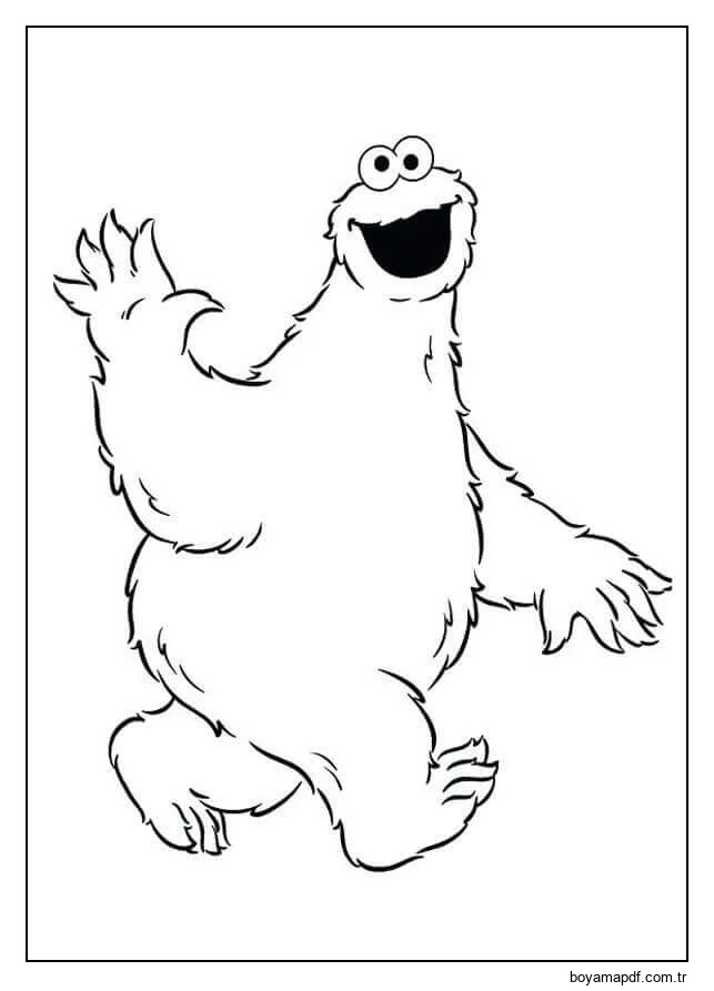 Kurabiye Canavarı, Güleryüzlü karakter çizimi