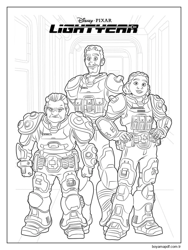 Lightyear'dan Karakterler karakter çizimi