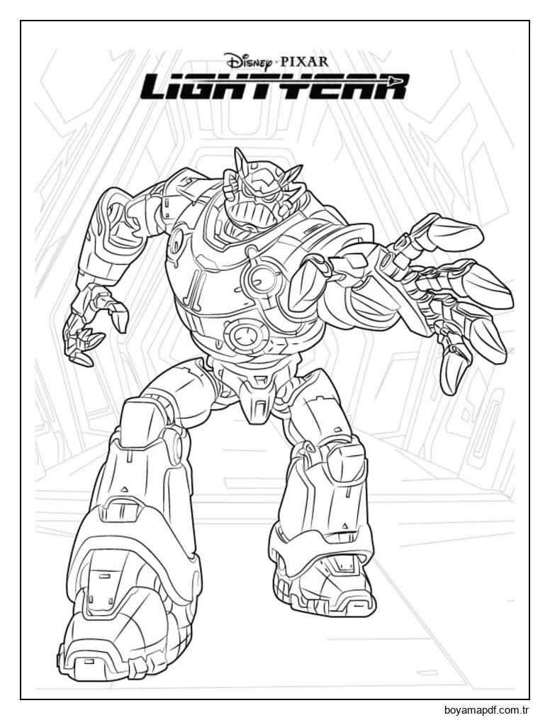 Lightyear'dan Zurg karakter çizimi