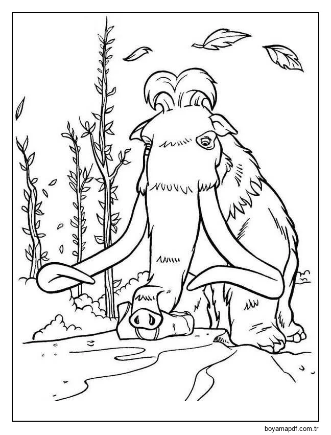 Mamut Genial karakter çizimi