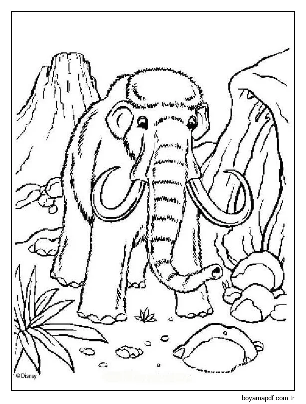 Mamut Yürüyüş karakter çizimi