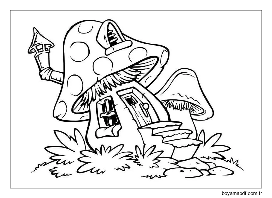 Mantar Evi Boyama Sayfası