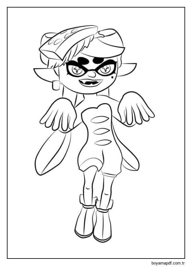 Marie Cadılar Bayramına Hazır karakter çizimi