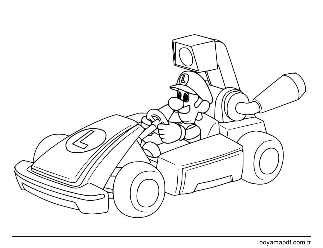 Mario Kart'taki Luigi Boyama Sayfası