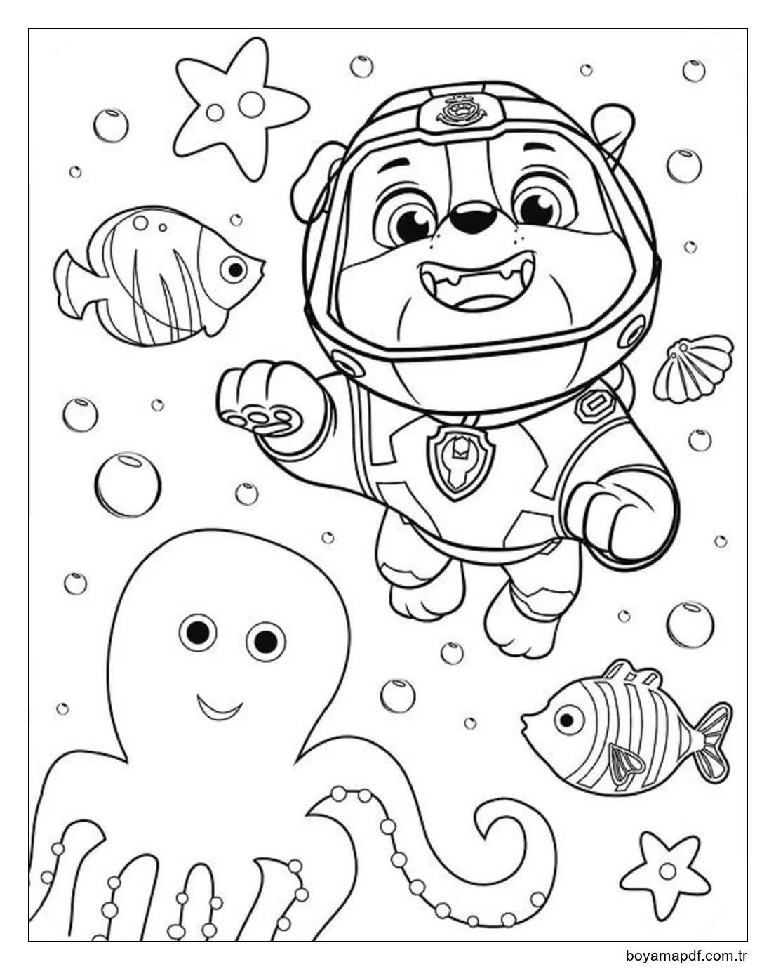 Moloz Dalıyor Boyama Sayfası