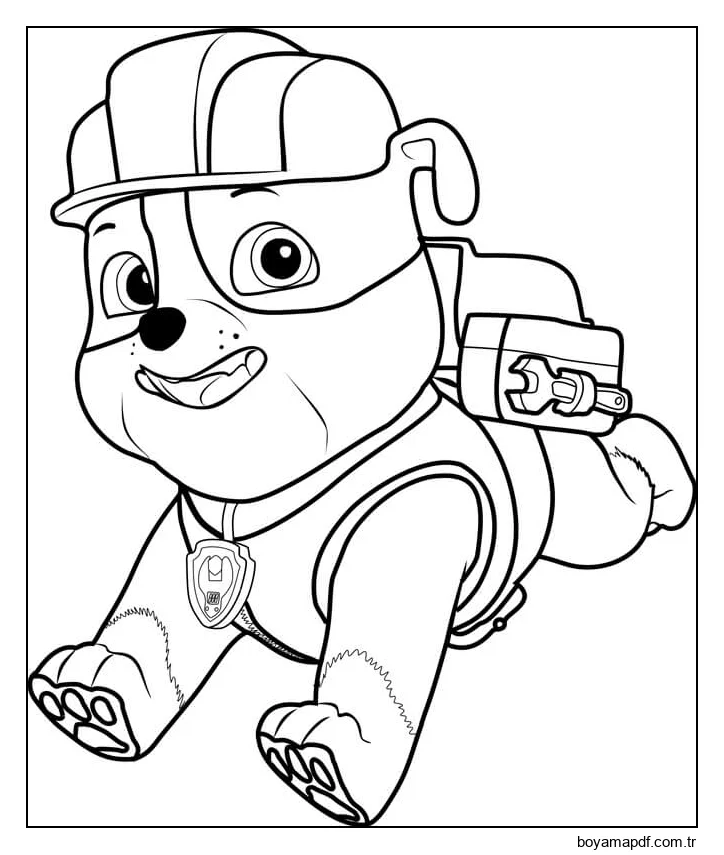 Moloz Koşusu Boyama Sayfası