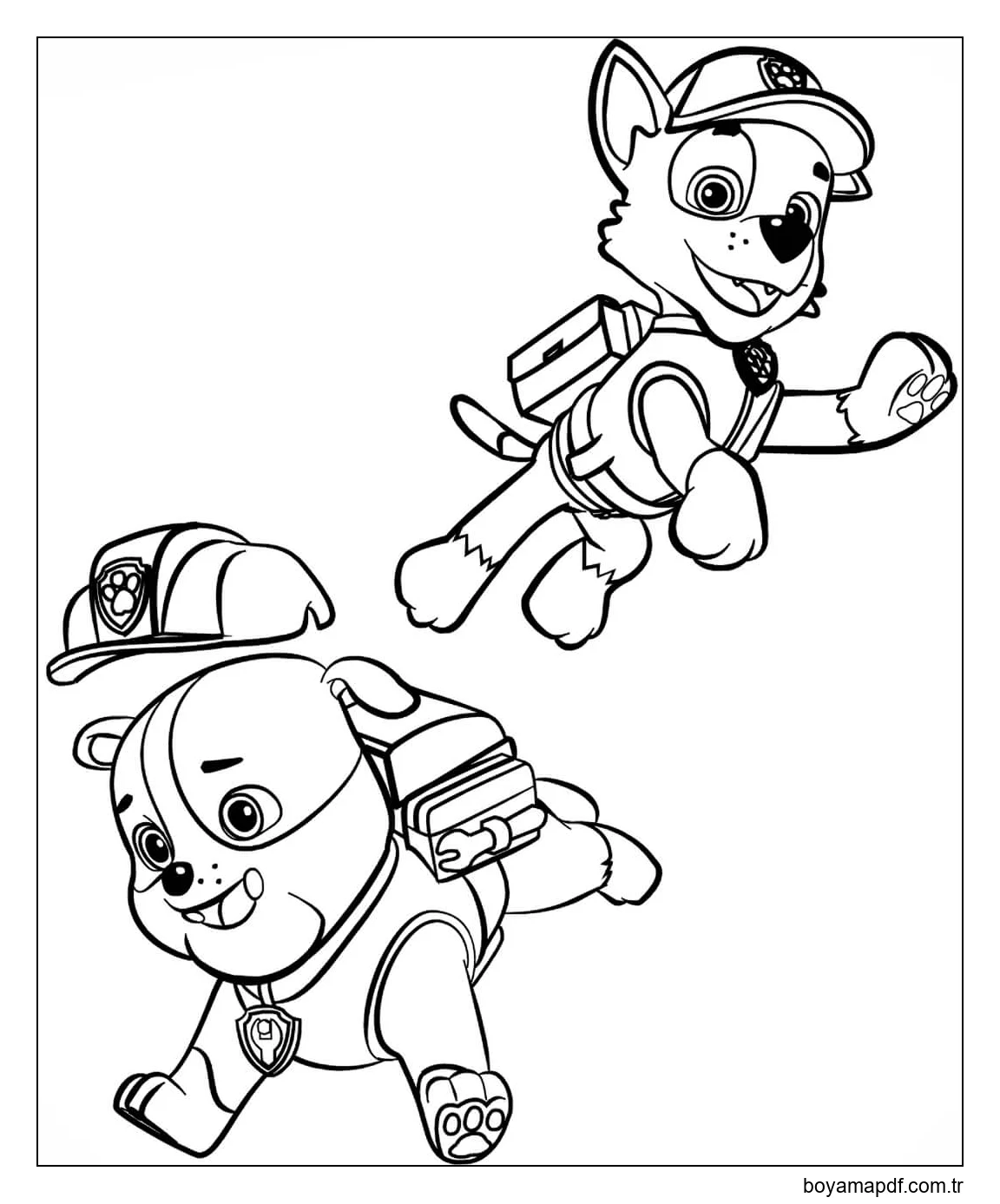 Moloz ve Kayalik Boyama Sayfası