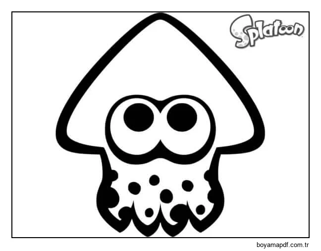 Mürekkep Atıcı Kalamar karakter çizimi