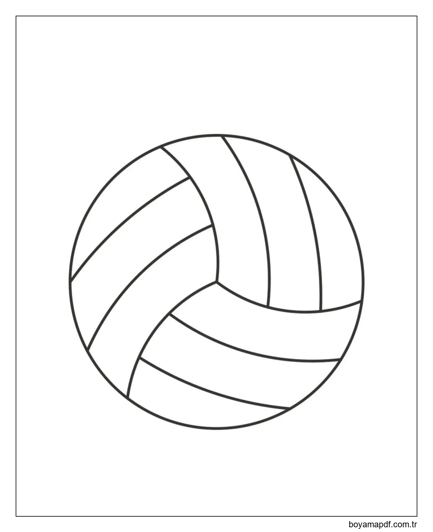 Müthiş Voleybol Boyama Sayfası