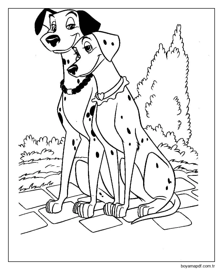 Mutlu Dalmaçyalılar karakter çizimi