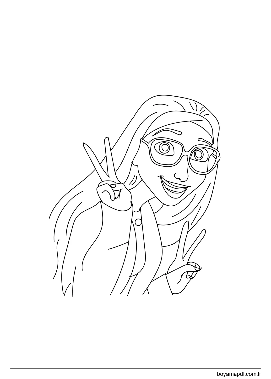 Mutlu Honey Lemon karakter çizimi