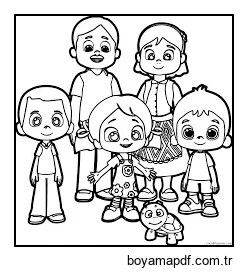 Niloya Ailesi karakter çizimi