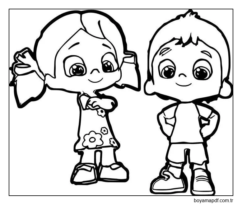 Niloya Ve Erkek Arkadaş karakter çizimi