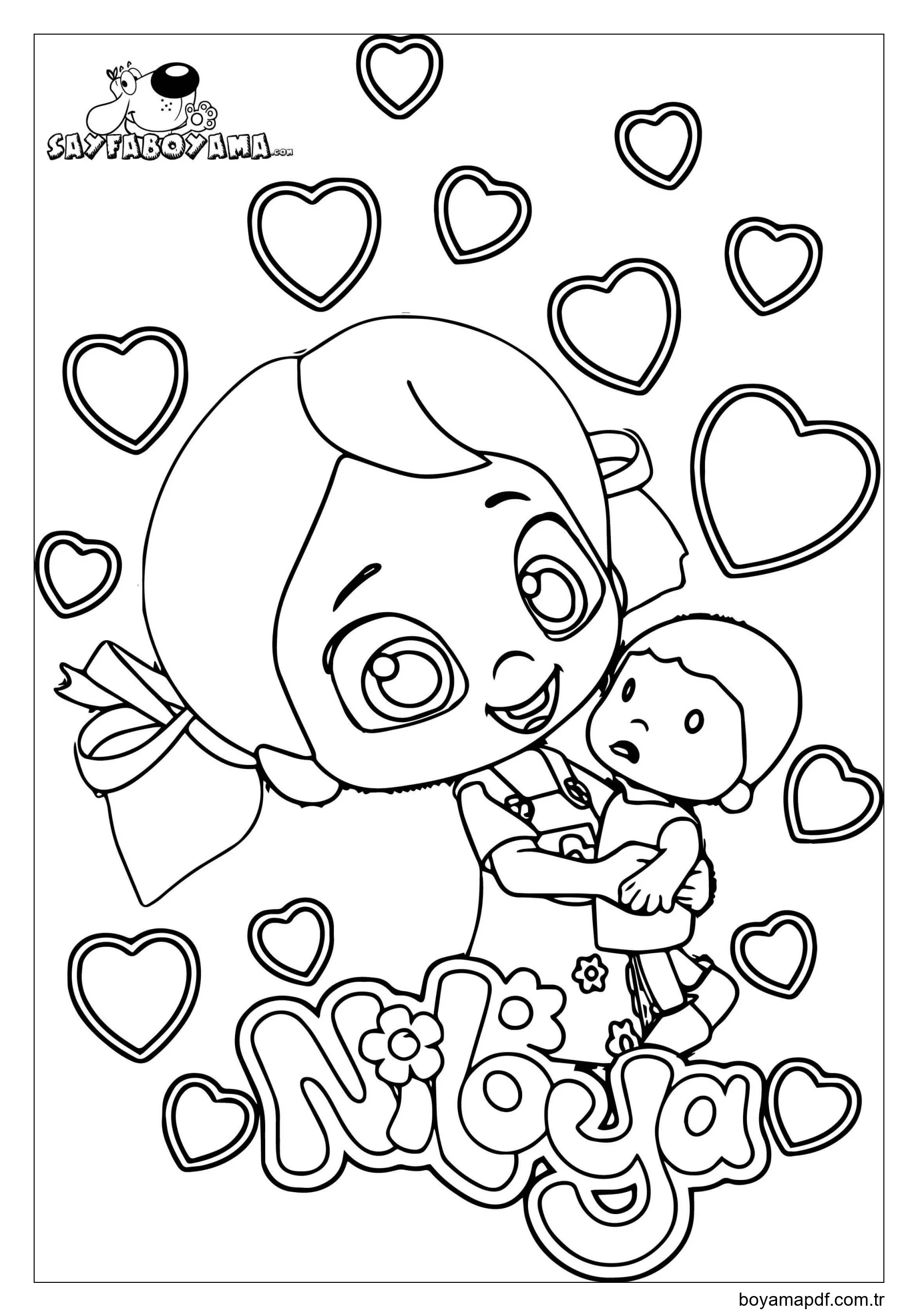 Niloya Ve Oyuncaklar karakter çizimi