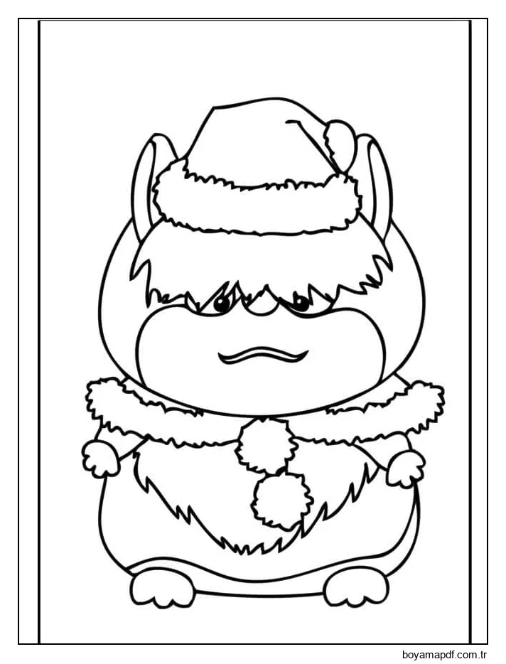 Noel'in Hamster karakter çizimi