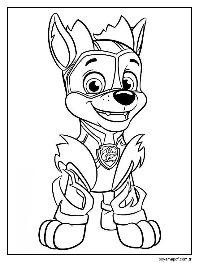 Paw Patrol 2'i çiz Boyama Sayfası
