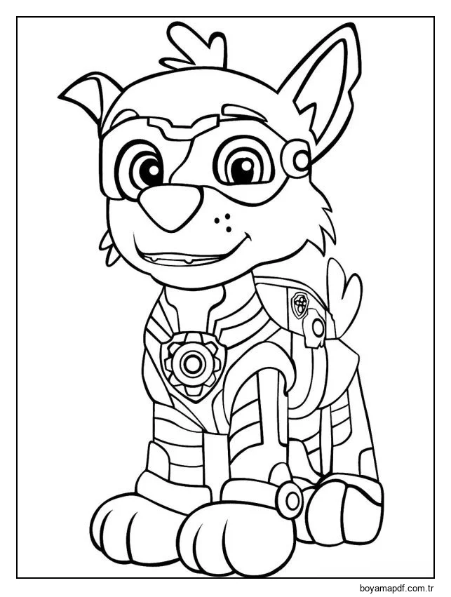 Paw Patrol 7'i çiz Boyama Sayfası