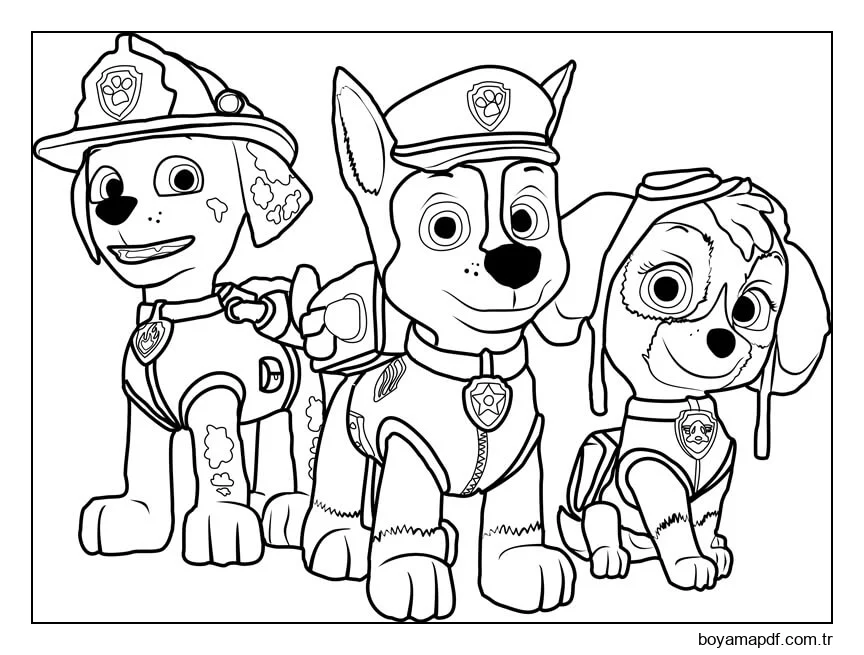 Pençe Devriyesi Boyama Sayfası