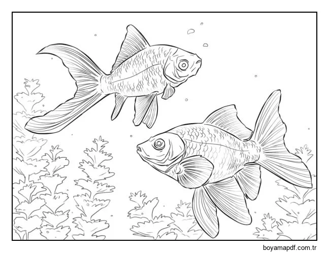 Piranhalar karakter çizimi