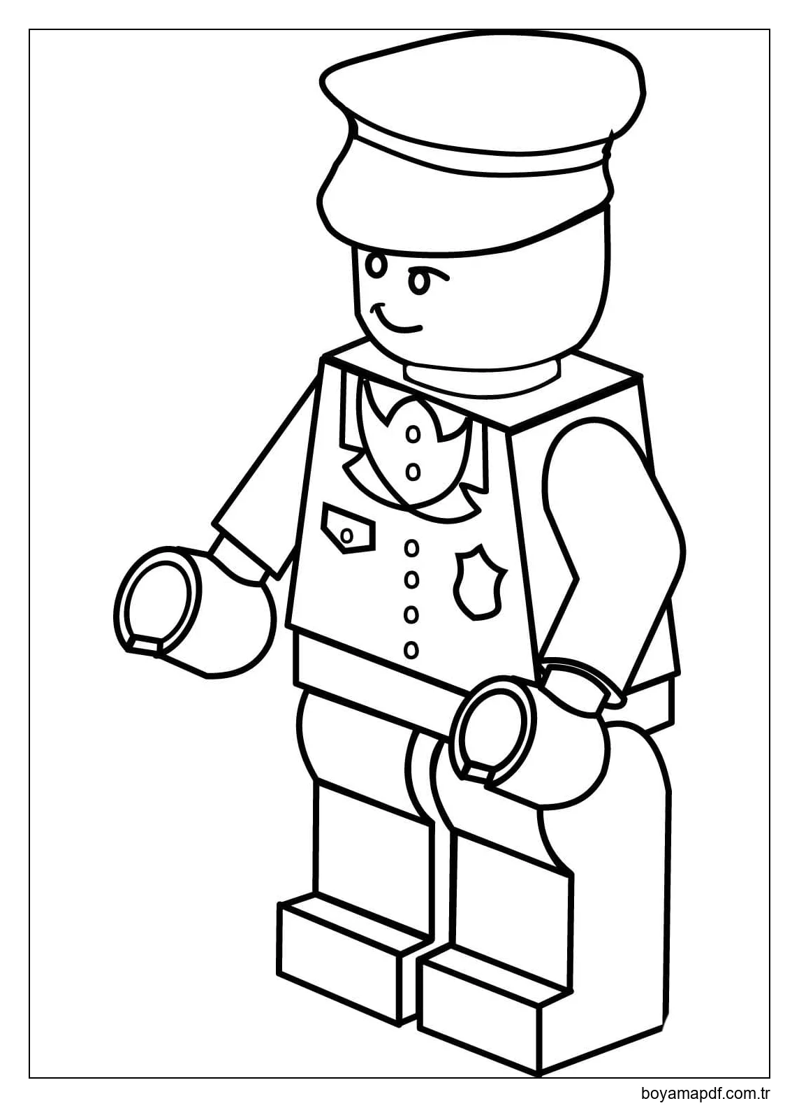 Polis Çizimi 7 Boyama Sayfası