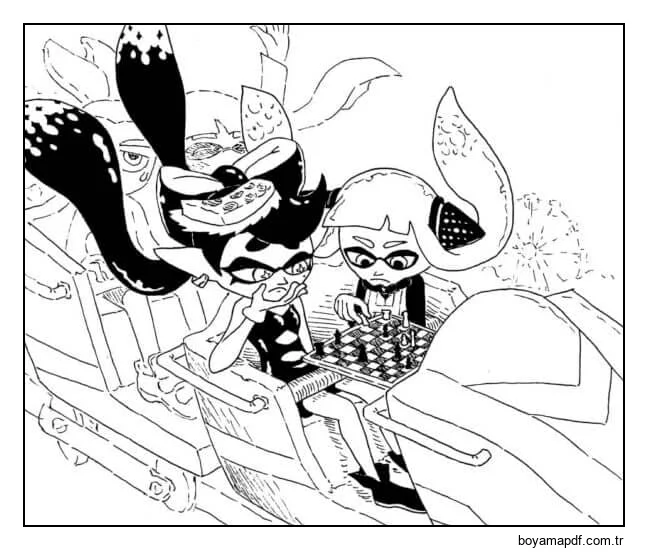 Programlanmış Entelektüel Oyunlar karakter çizimi