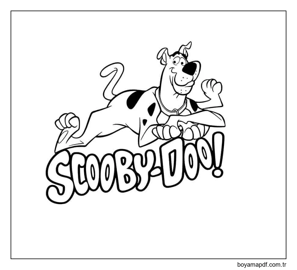 Scooby Doo Logosu karakter çizimi