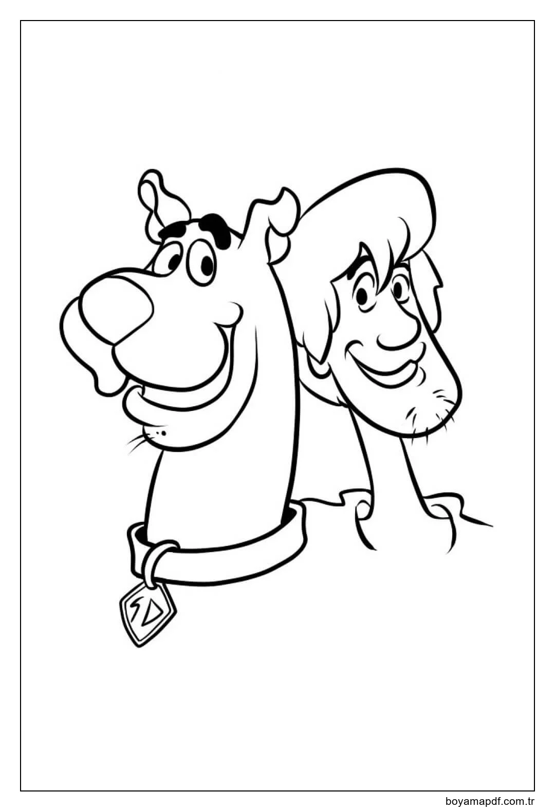 Scooby Doo ve Shaggy karakter çizimi