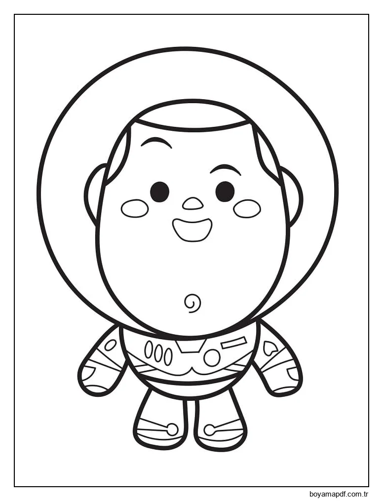 Sevimli Lightyear karakter çizimi