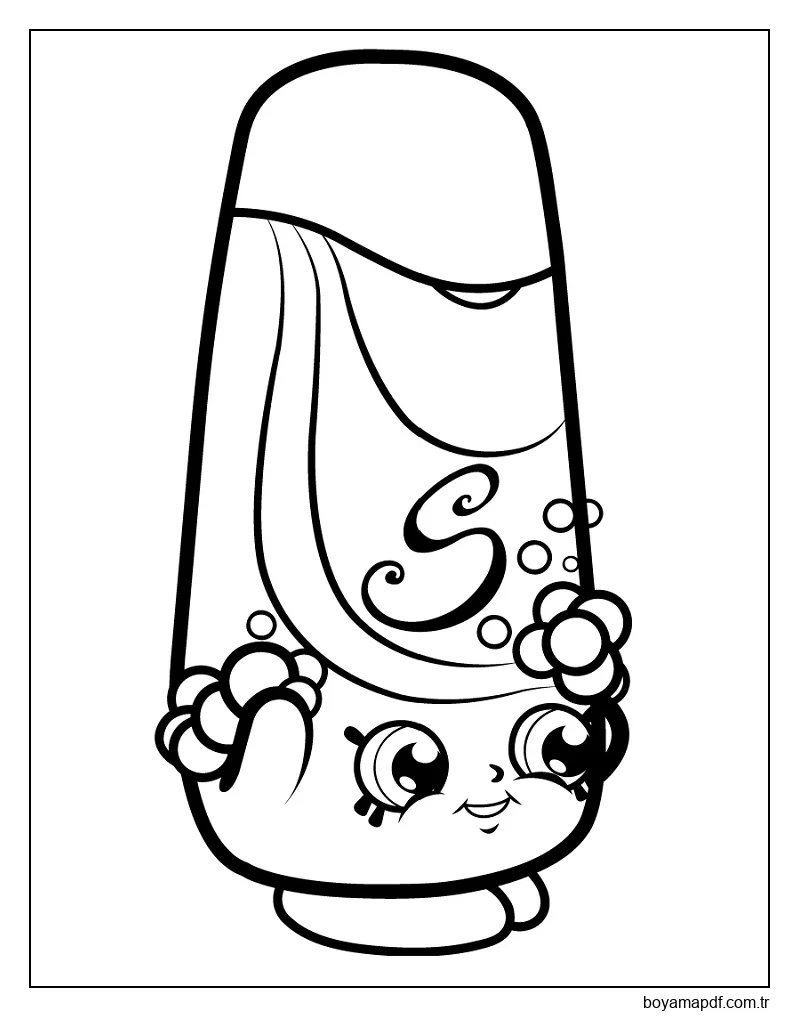 Shampy Shopkin karakter çizimi