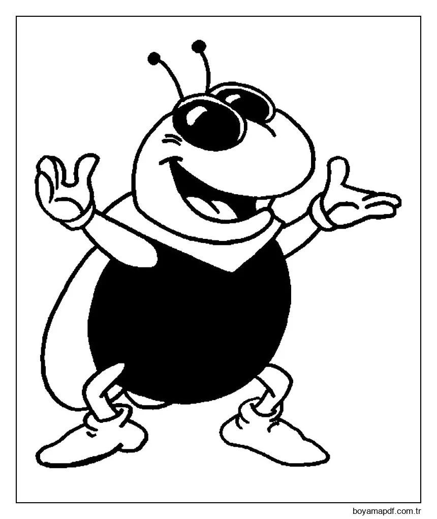 Sineği Puck Boyama Sayfası