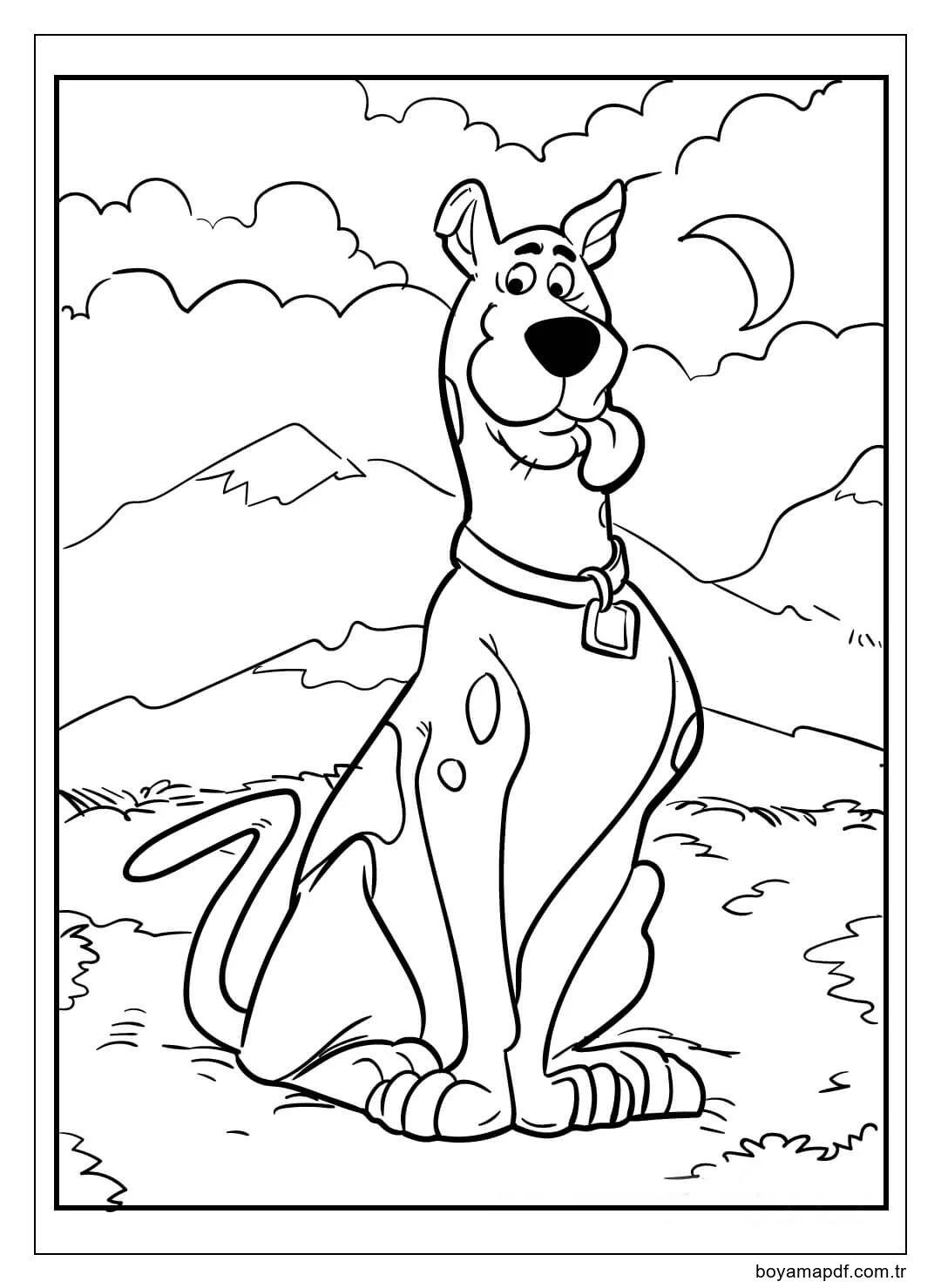 Şirin Scooby Doo karakter çizimi