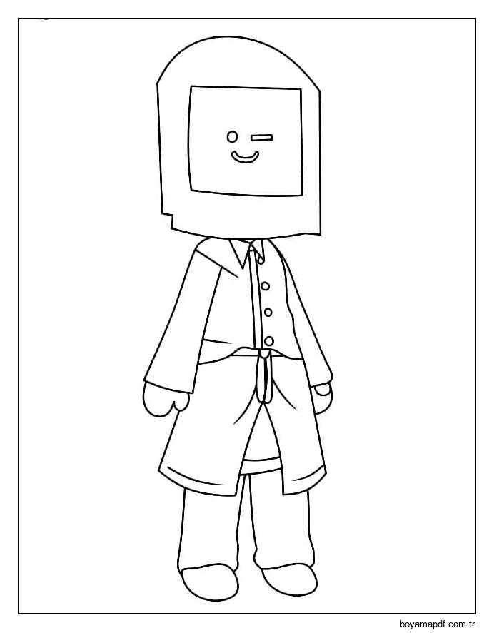 Skibidi Tuvalet TV Adam karakter çizimi