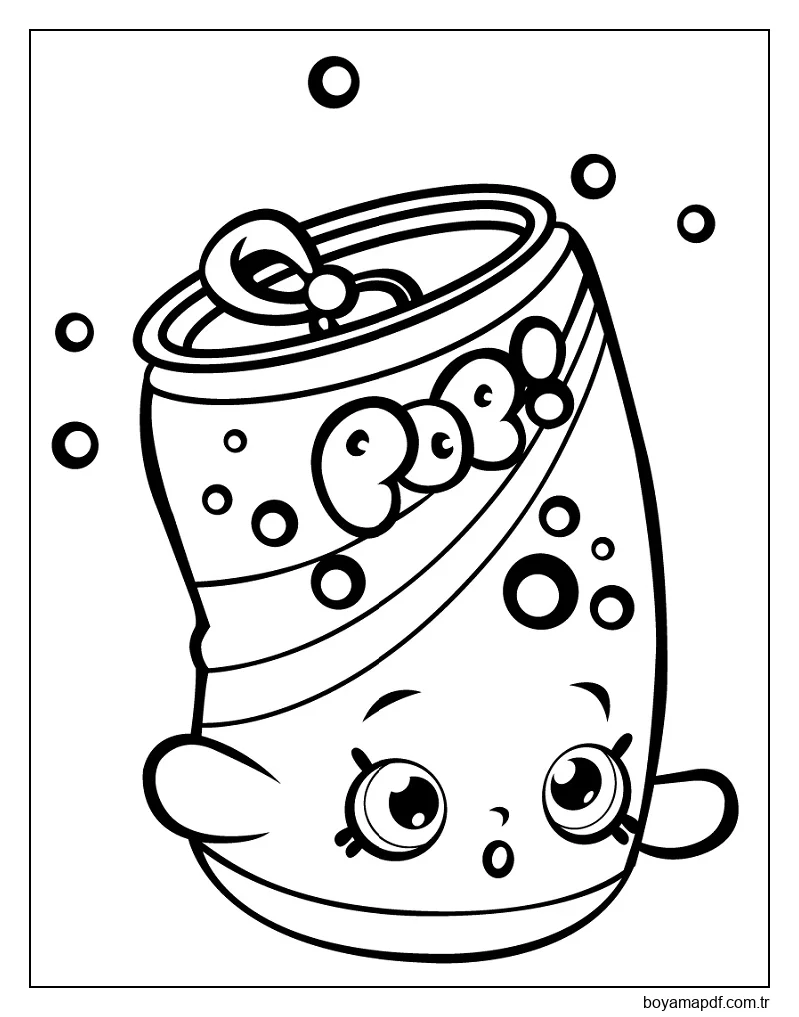 Soda Pops Shopkin karakter çizimi