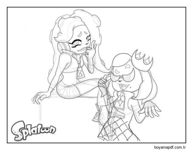 Splatoon'daki Önemli Karakterler karakter çizimi