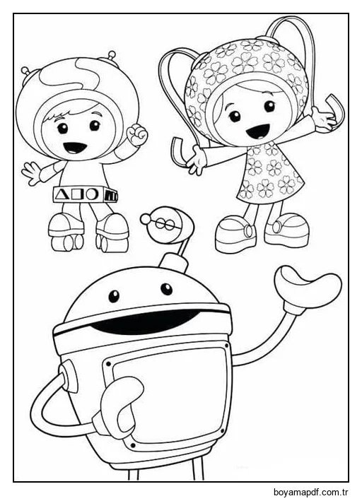 Takım Umizoomi Taslağını Yazdır Boyama Sayfası