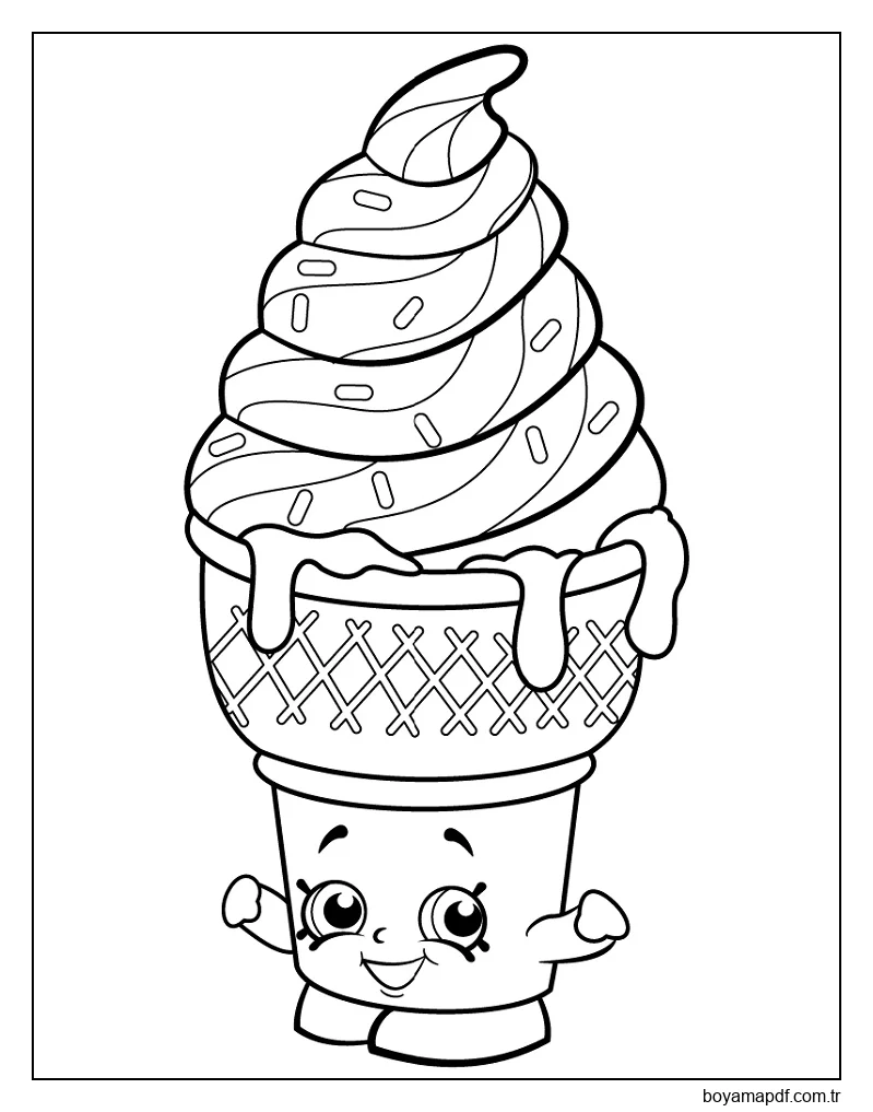 Tatlı Dondurma Rüyası karakter çizimi