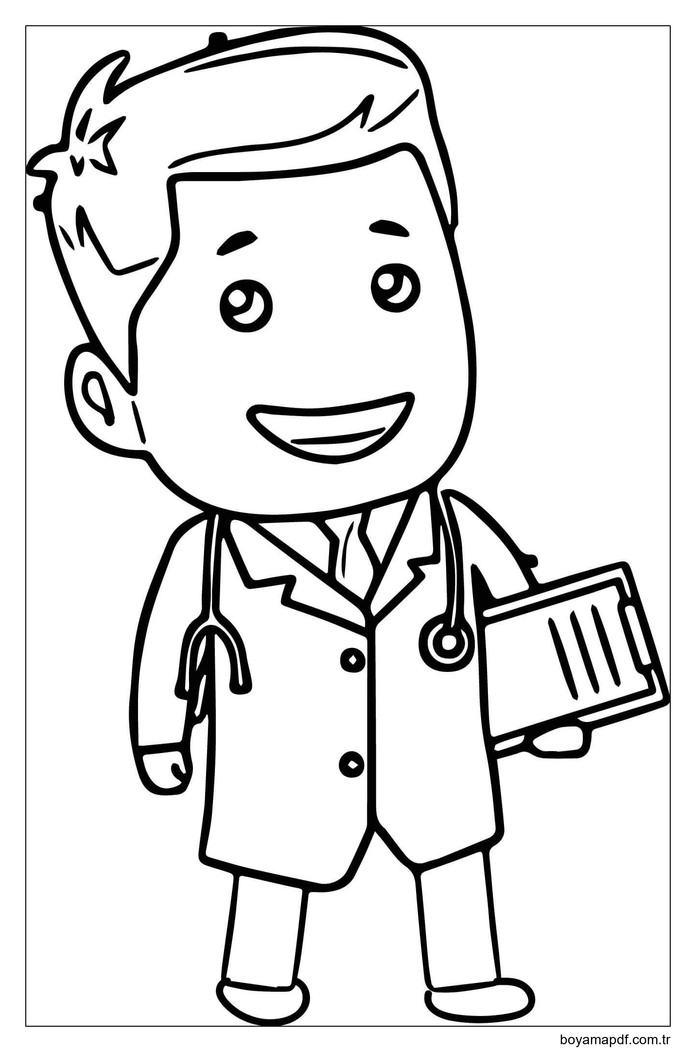 Temel Çocuk Doktoru Boyama Sayfası