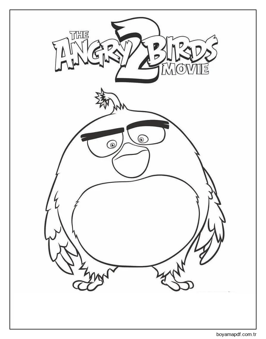 Temel Erkenci Kuş Boyama Sayfası