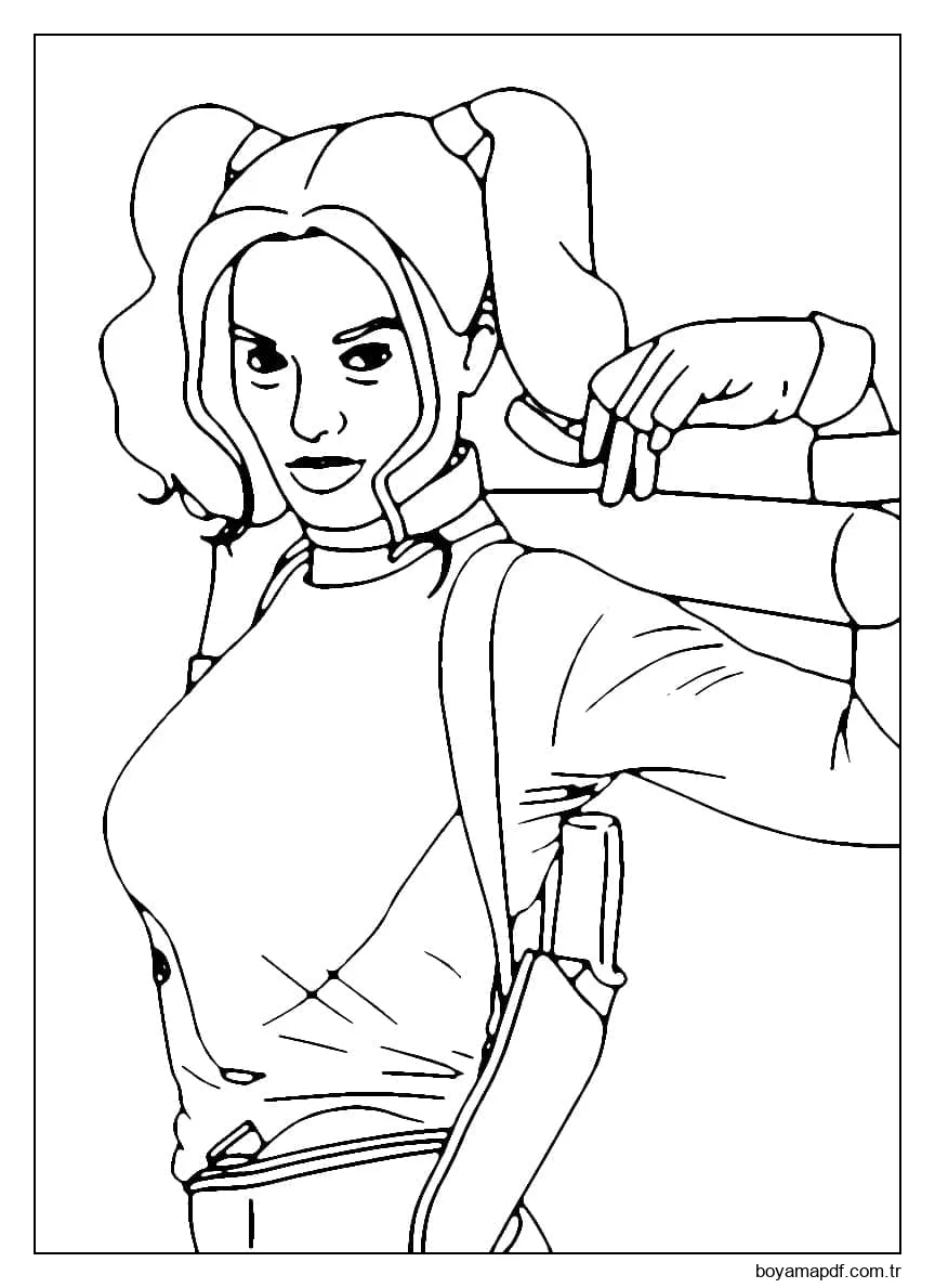Ücretsiz Harley Quinn karakter çizimi