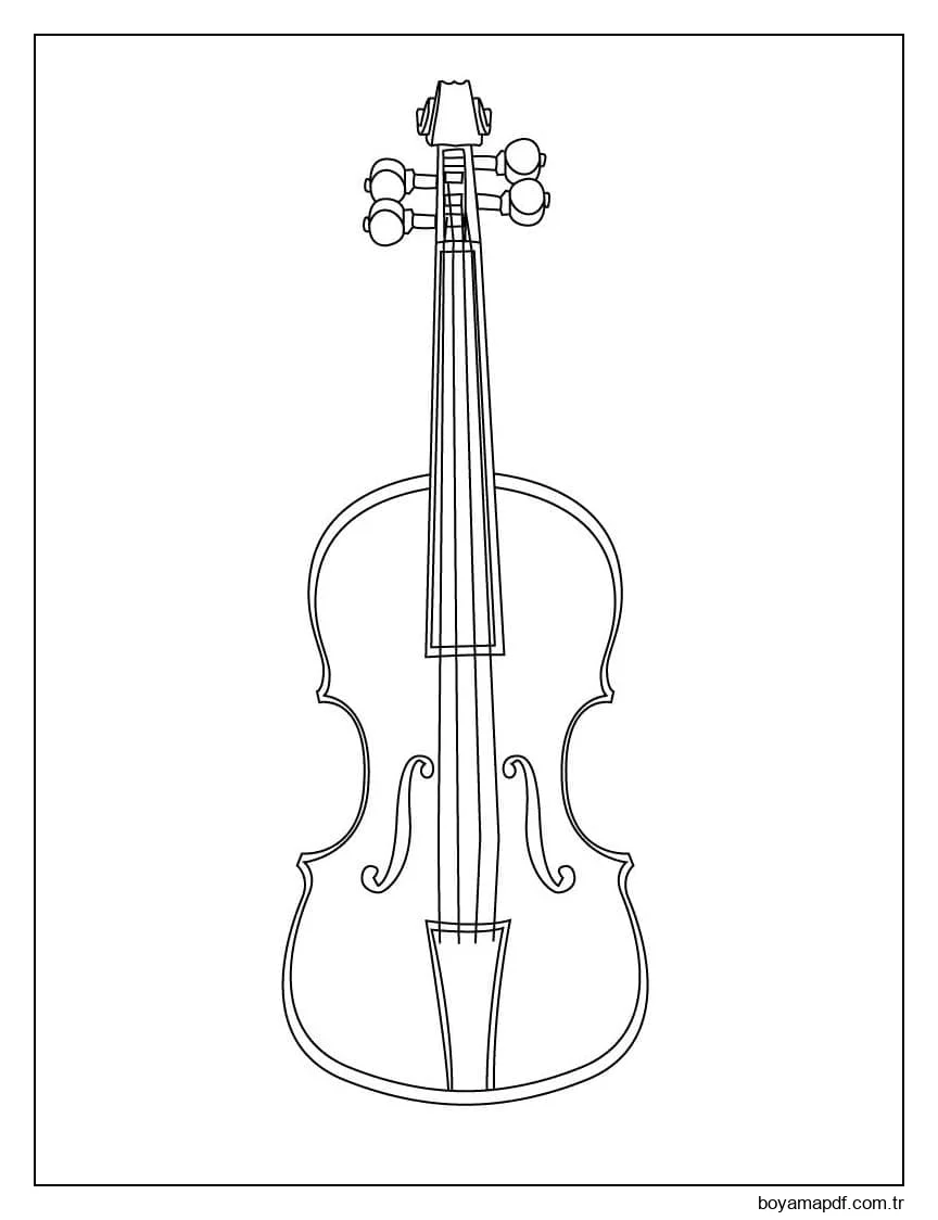 Ücretsiz Keman karakter çizimi