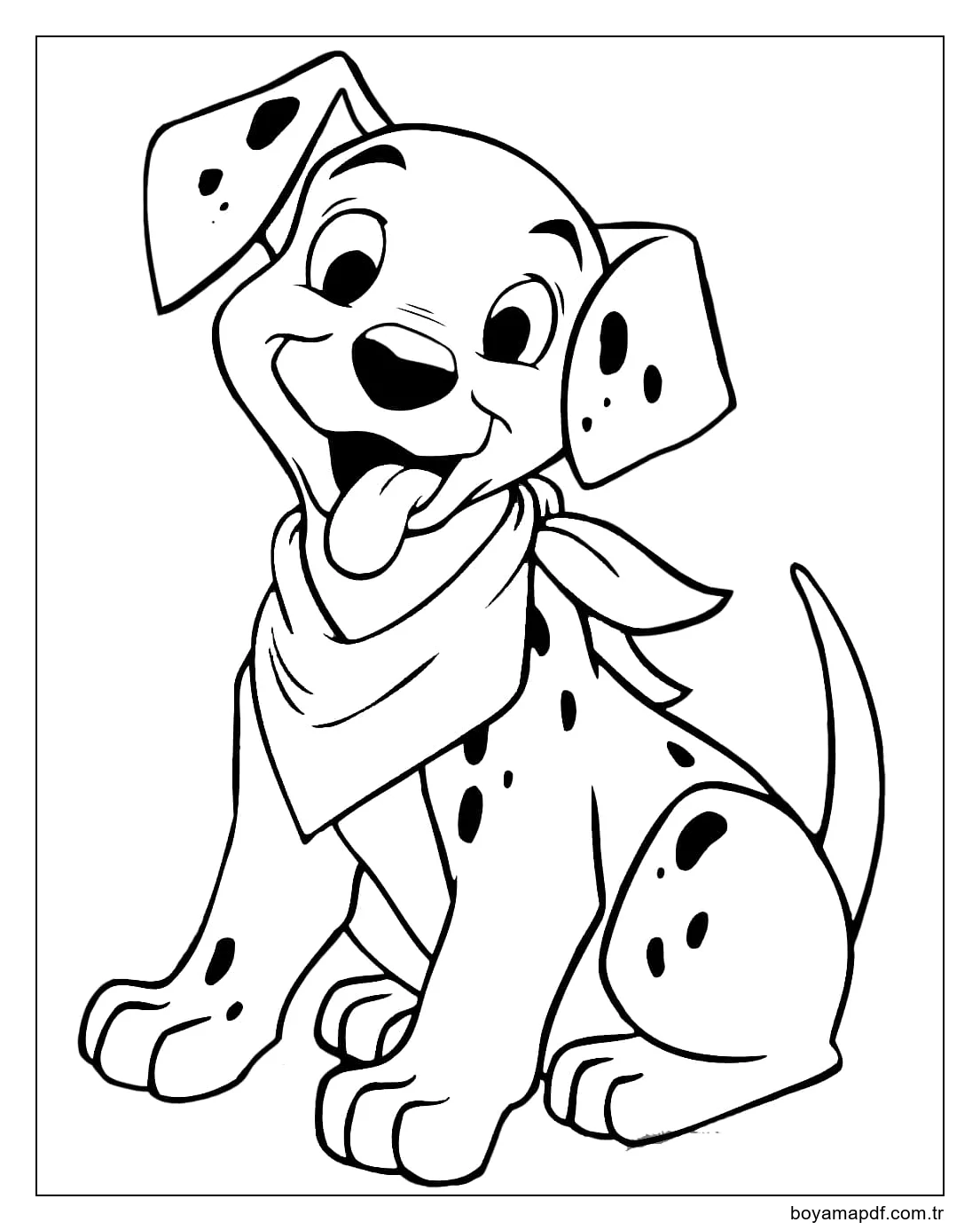Ücretsiz Komik Dalmaçyalı Resim karakter çizimi