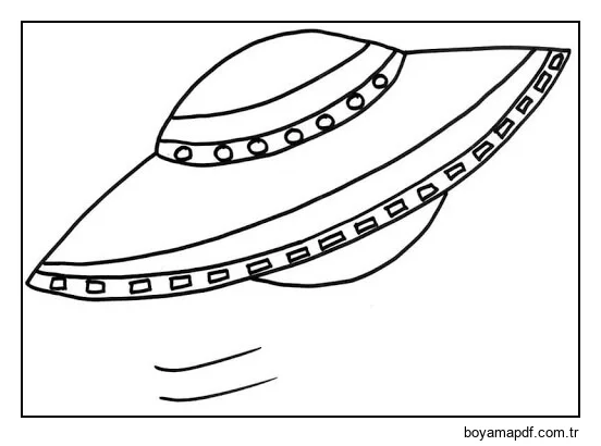 UFO Temel Boyama Sayfası
