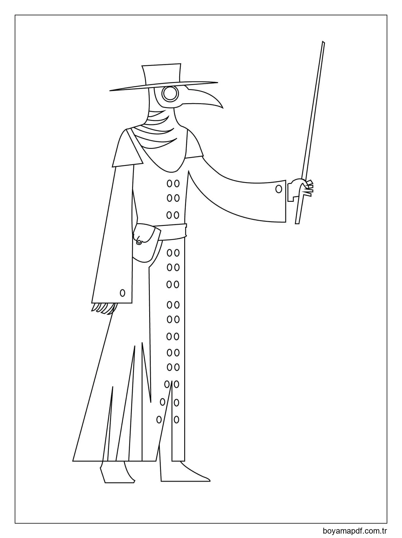 Veba Doktor Boyama Sayfası